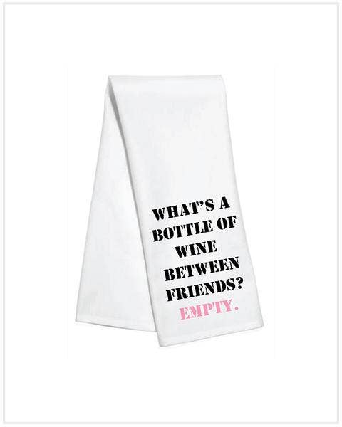 Toss Designs - Kitchen Towel - Empty Bottle Black/Pink