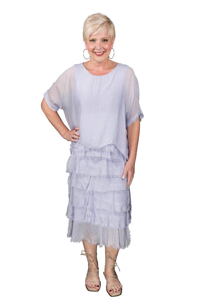 Gail Tiered Ruffle Dress (DQ206)