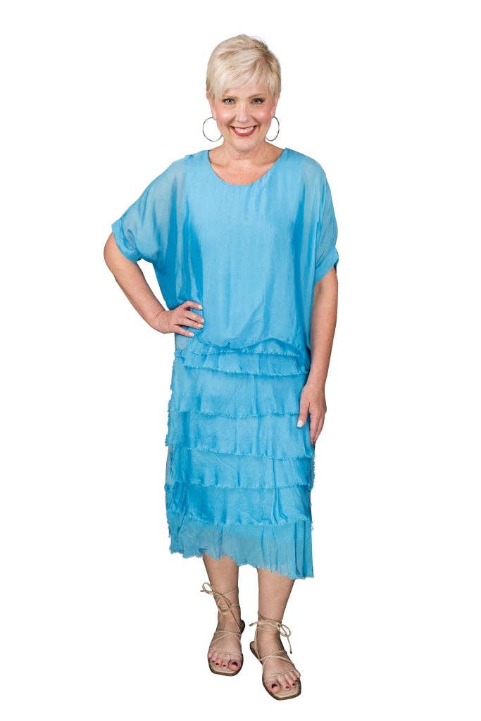 Gail Tiered Ruffle Dress (DQ206)
