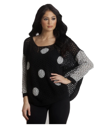 F1505 French Kyss Dot Pullover