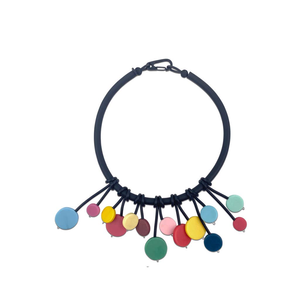 NRRESOC Modern Art Necklace. Multi color, OCTOPUS Spring