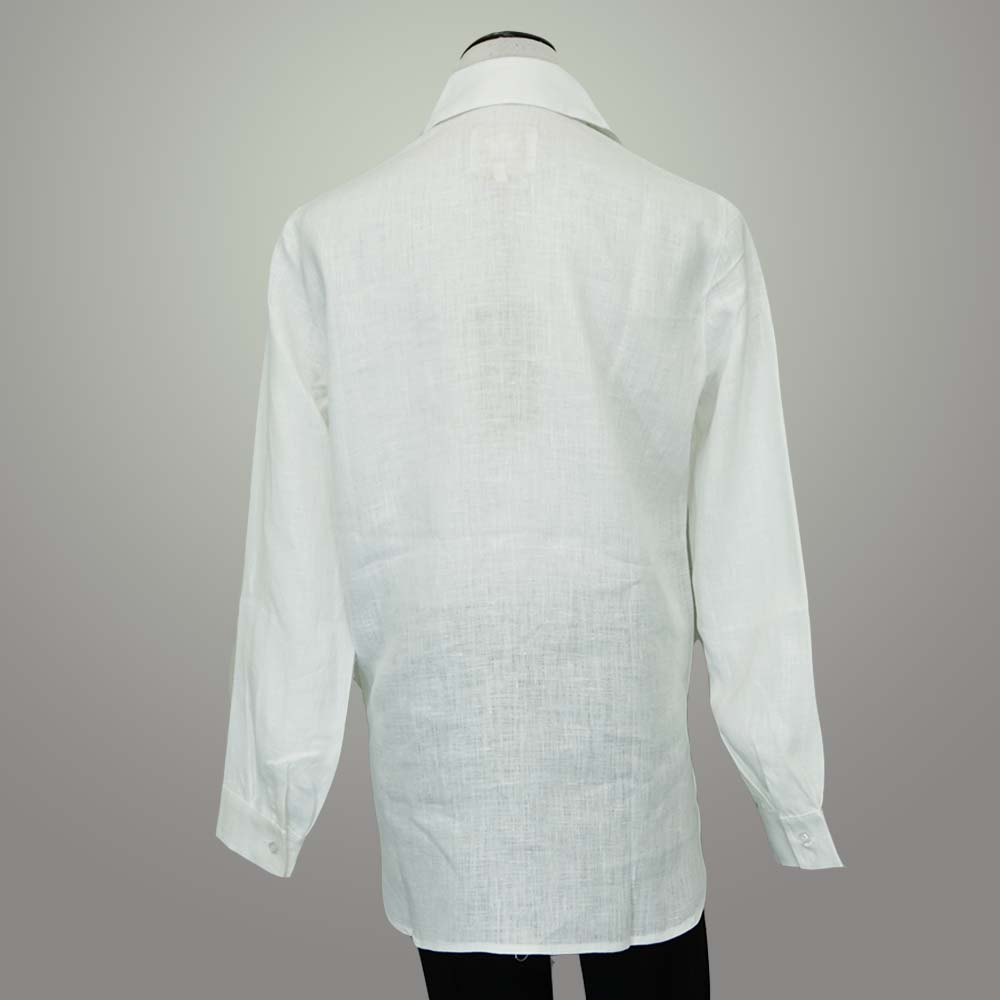 Crown Linen Classic Shirt - White / XS - beyondcotton.myshopify.com