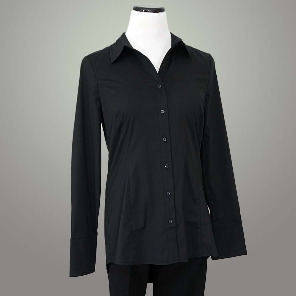 Renuar Cotton Shirt - Black / XS - beyondcotton.myshopify.com